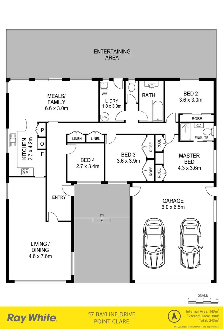 Floorplan of Homely house listing, 57 Bayline Drive, Point Clare NSW 2250
