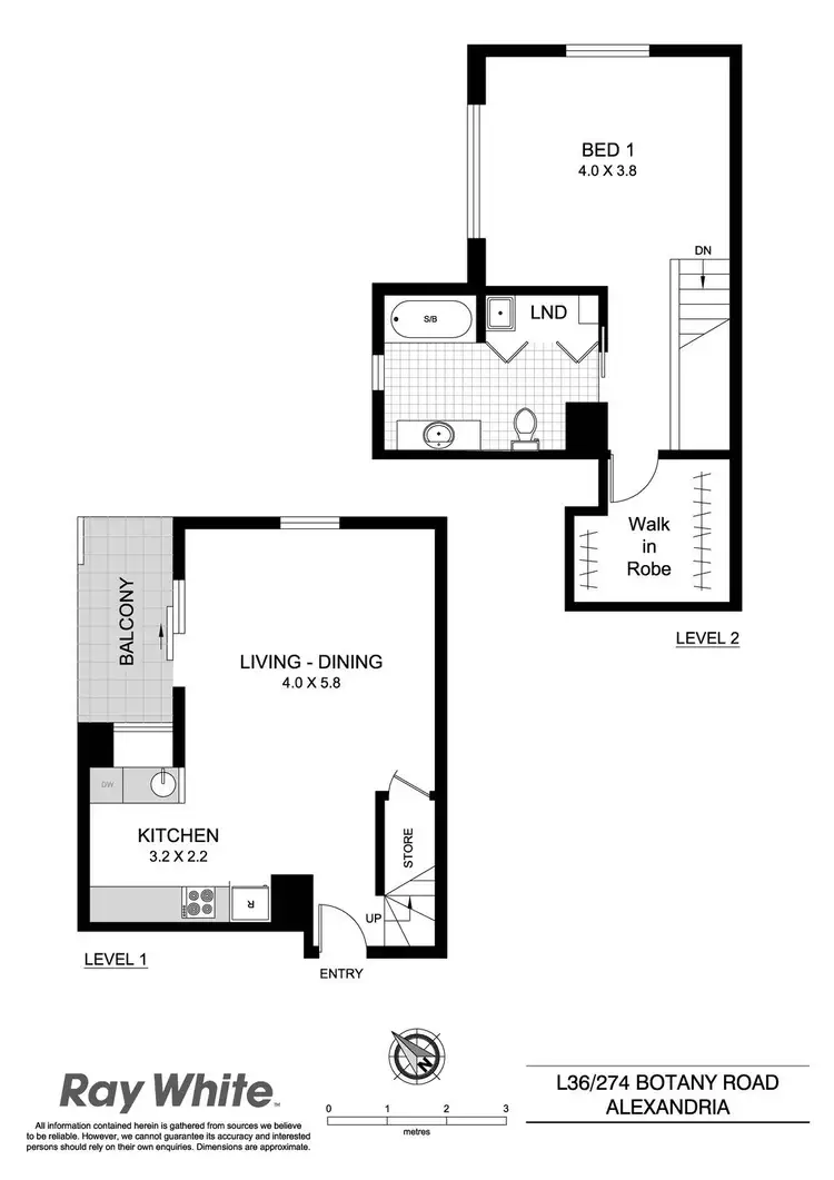 Floorplan of Homely apartment listing, L36/274 Botany Road, Alexandria NSW 2015
