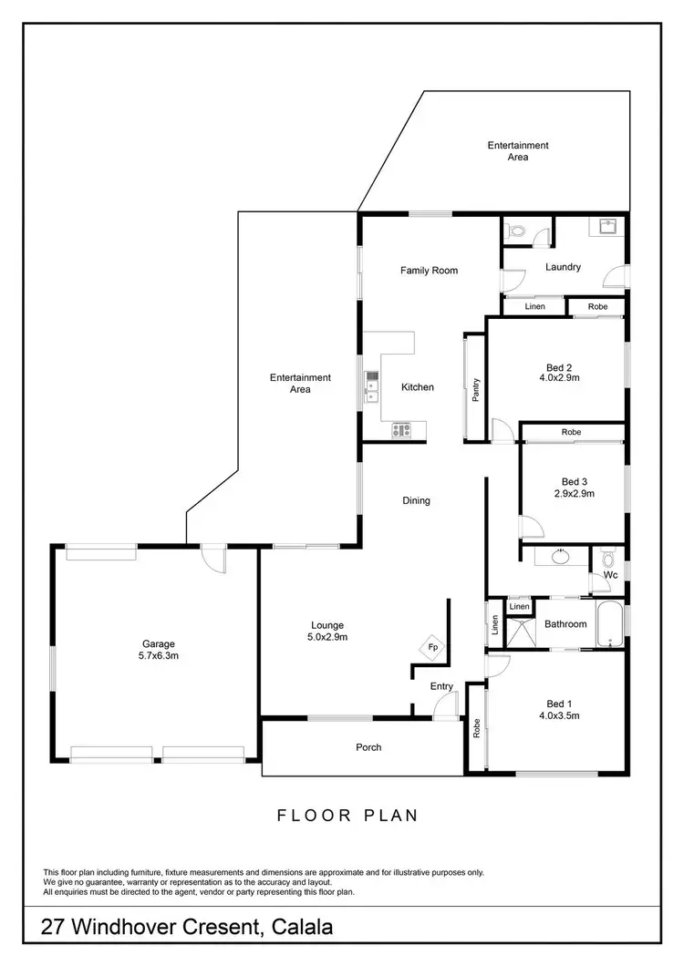 Floorplan of Homely house listing, 27 Windhover Crescent, Tamworth NSW 2340