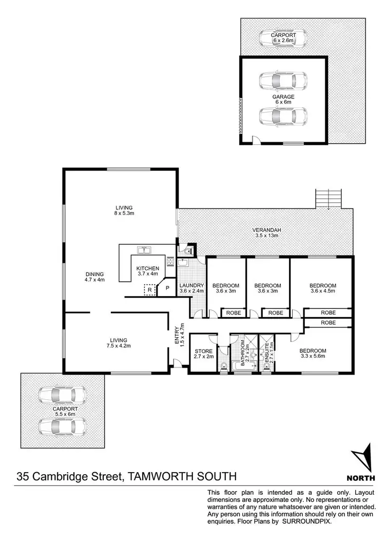 Floorplan of Homely house listing, 35 Cambridge Street, Tamworth NSW 2340