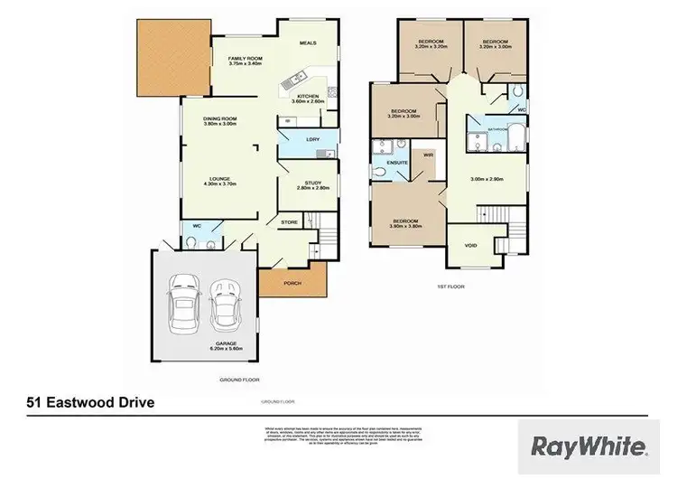 Floorplan of Homely house listing, 51 Eastwood Drive, Mansfield QLD 4122