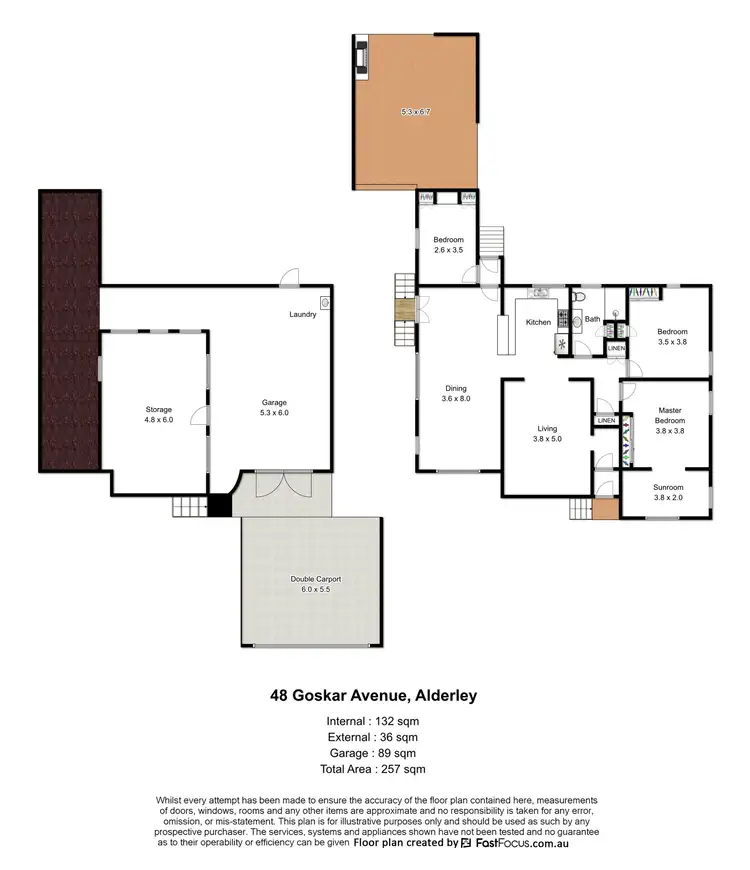 Floorplan of Homely house listing, 48 Goskar Avenue, Alderley QLD 4051