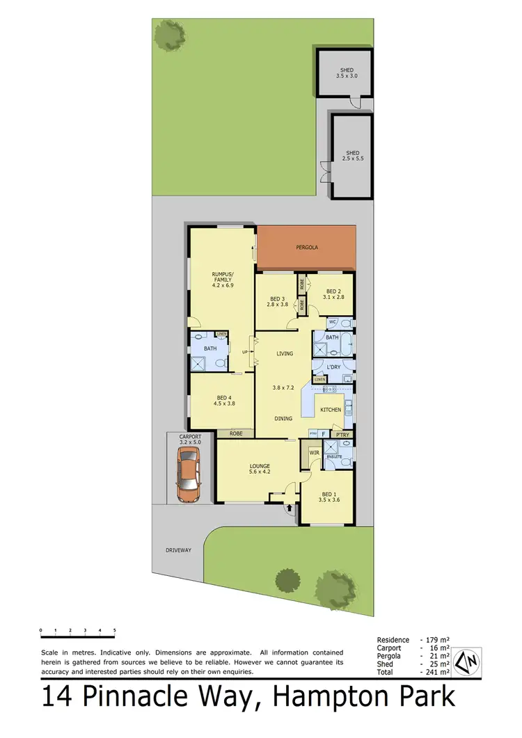 Floorplan of Homely house listing, 14 Pinnacle Way, Hampton Park VIC 3976