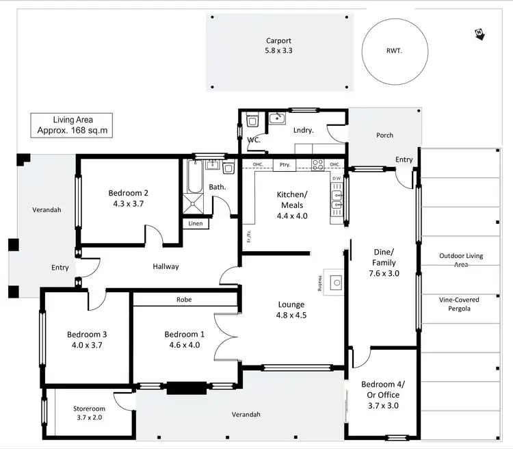 Floorplan of Homely house listing, 410 Tarcoola Street, Renmark SA 5341