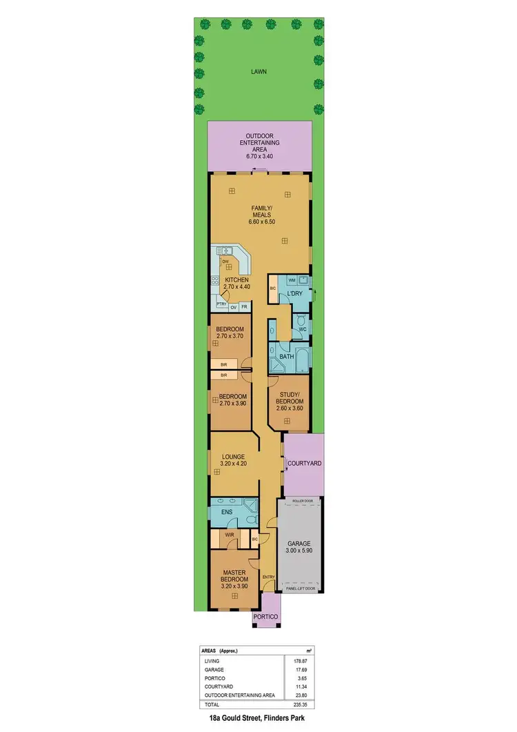 Floorplan of Homely house listing, 18A Gould Street, Flinders Park SA 5025