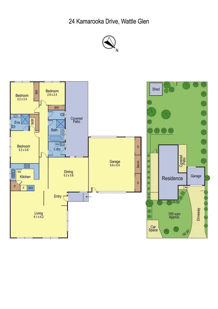 Floorplan of Homely house listing, 24 Kamarooka Drive, Wattle Glen VIC 3096