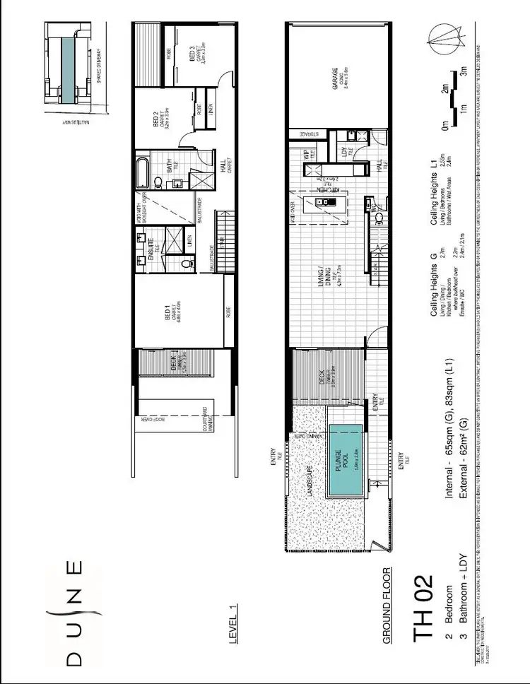 Floorplan of Homely townhouse listing, 2/27 Nautilus Way, Kingscliff NSW 2487