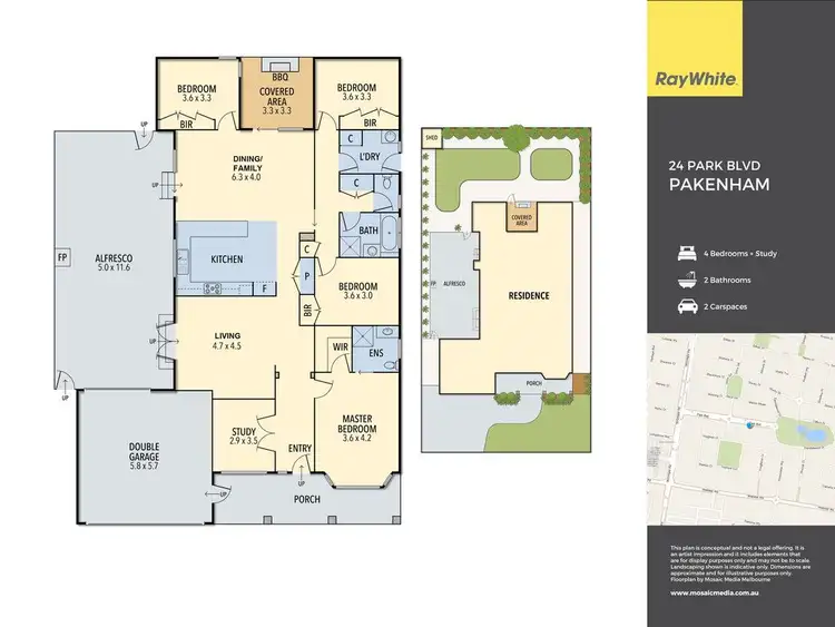 Floorplan of Homely house listing, 24 Park Boulevard, Pakenham VIC 3810