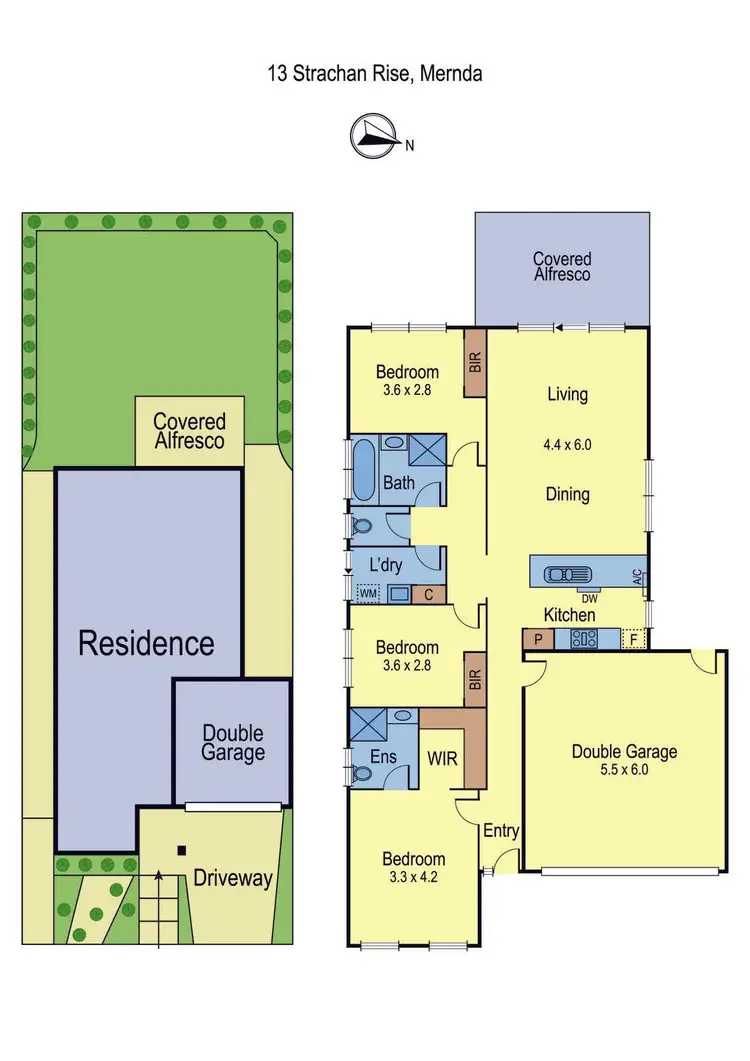 Floorplan of Homely house listing, 13 Strachan Rise, Mernda VIC 3754