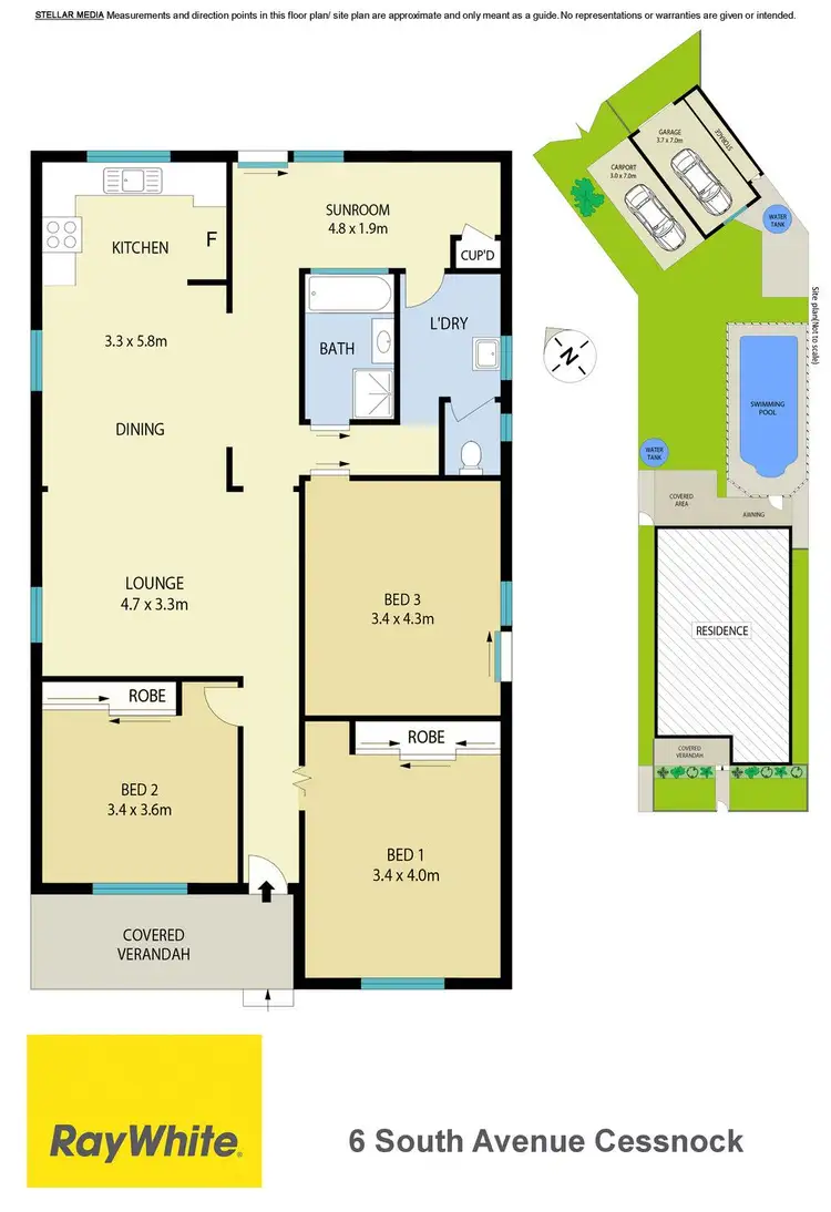 Floorplan of Homely house listing, 6 South Avenue, Cessnock NSW 2325