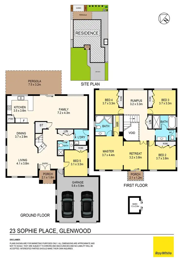 Floorplan of Homely house listing, 23 Sophie Place, Glenwood NSW 2768