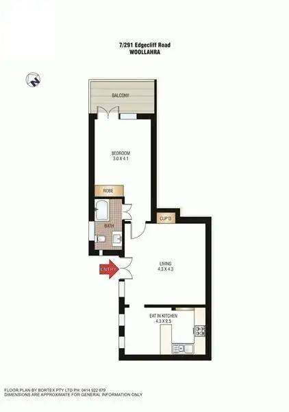 Floorplan of Homely apartment listing, 7/291 Edgecliff Road, Woollahra NSW 2025