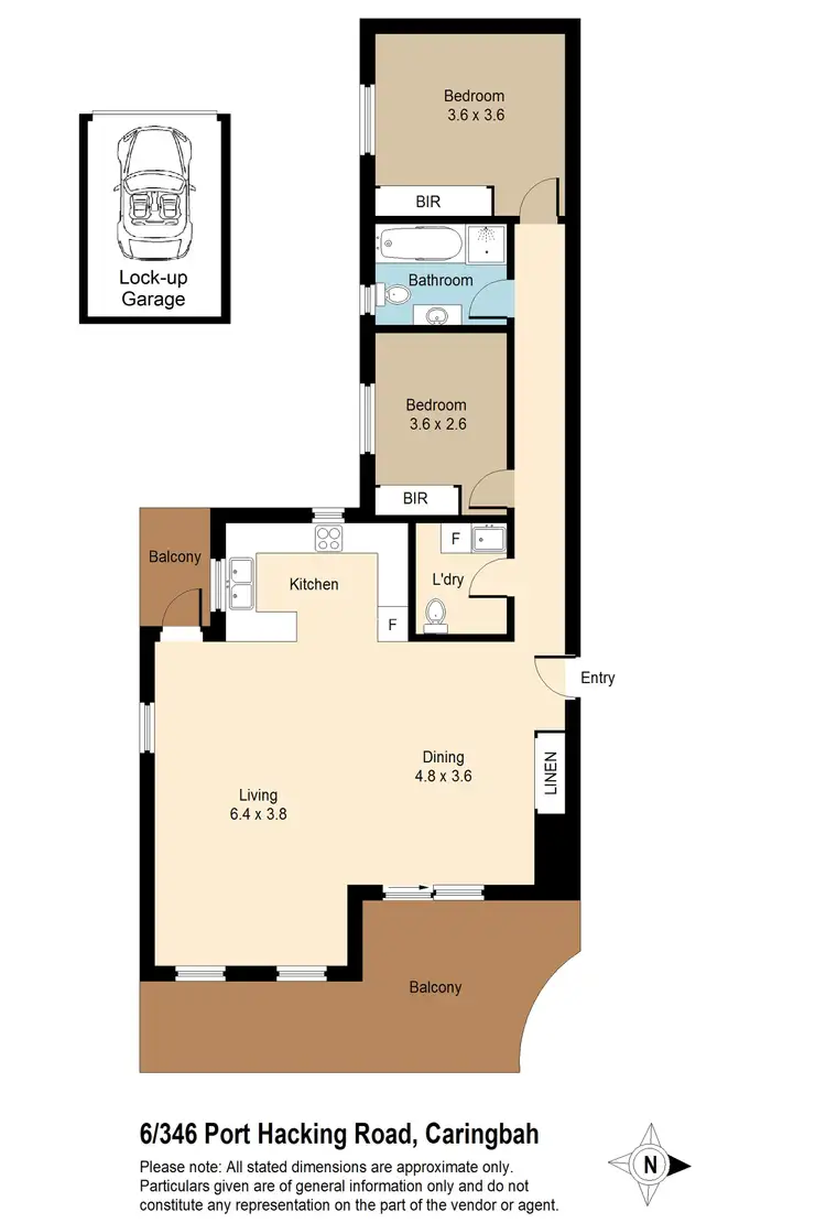 Floorplan of Homely apartment listing, 6/346 Port Hacking Road, Caringbah NSW 2229