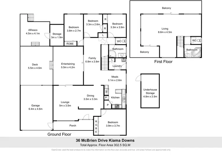 Floorplan of Homely house listing, 36 McBrien Drive, Kiama Downs NSW 2533