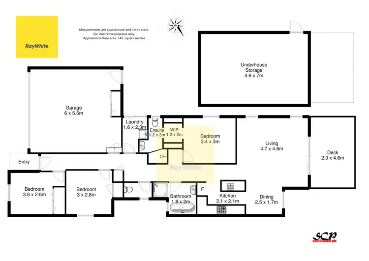Floorplan of Homely house listing, 11 Litchfield Crescent, Long Beach NSW 2536