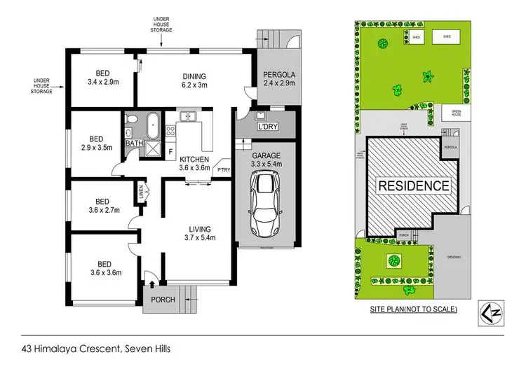 Floorplan of Homely house listing, 43 Himalaya Crescent, Seven Hills NSW 2147