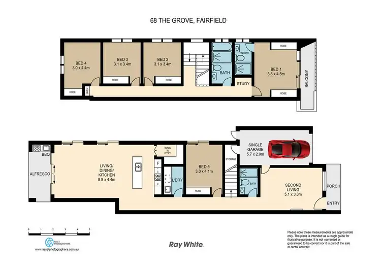 Floorplan of Homely house listing, 68 The Grove, Fairfield NSW 2165