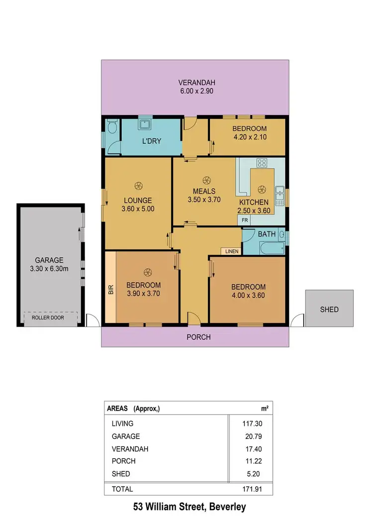 Floorplan of Homely house listing, 53 William Street, Beverley SA 5009