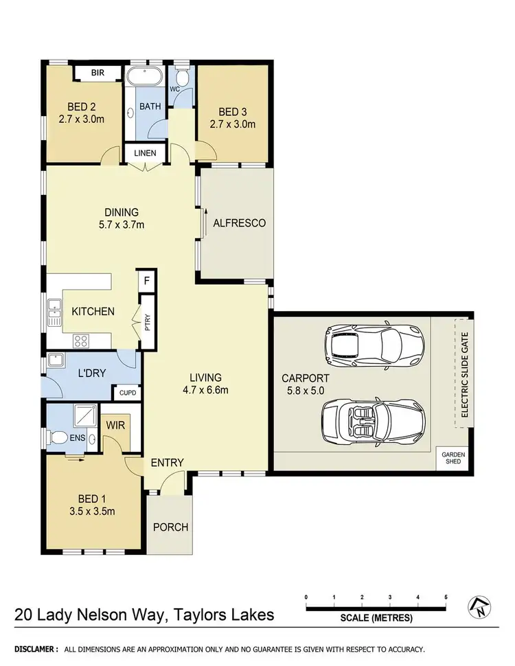 Floorplan of Homely house listing, 20 Lady Nelson Way, Taylors Lakes VIC 3038