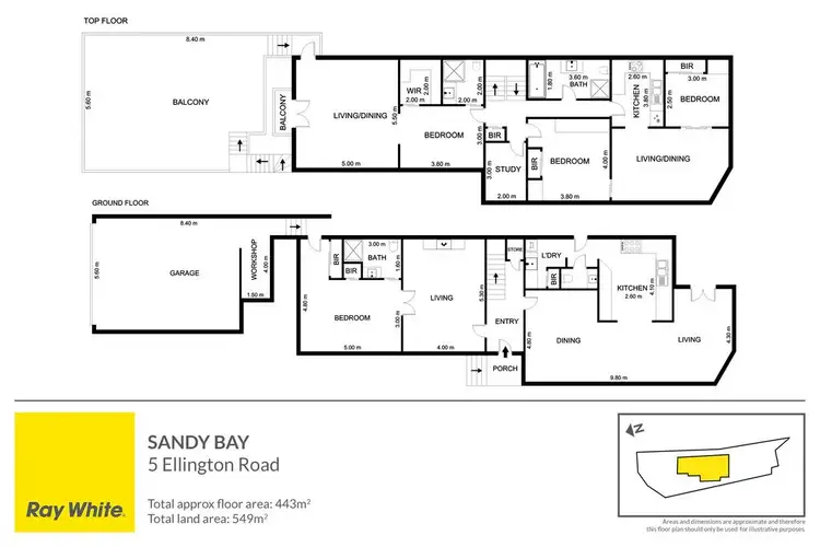 Floorplan of Homely house listing, 5 Ellington Road, Sandy Bay TAS 7005