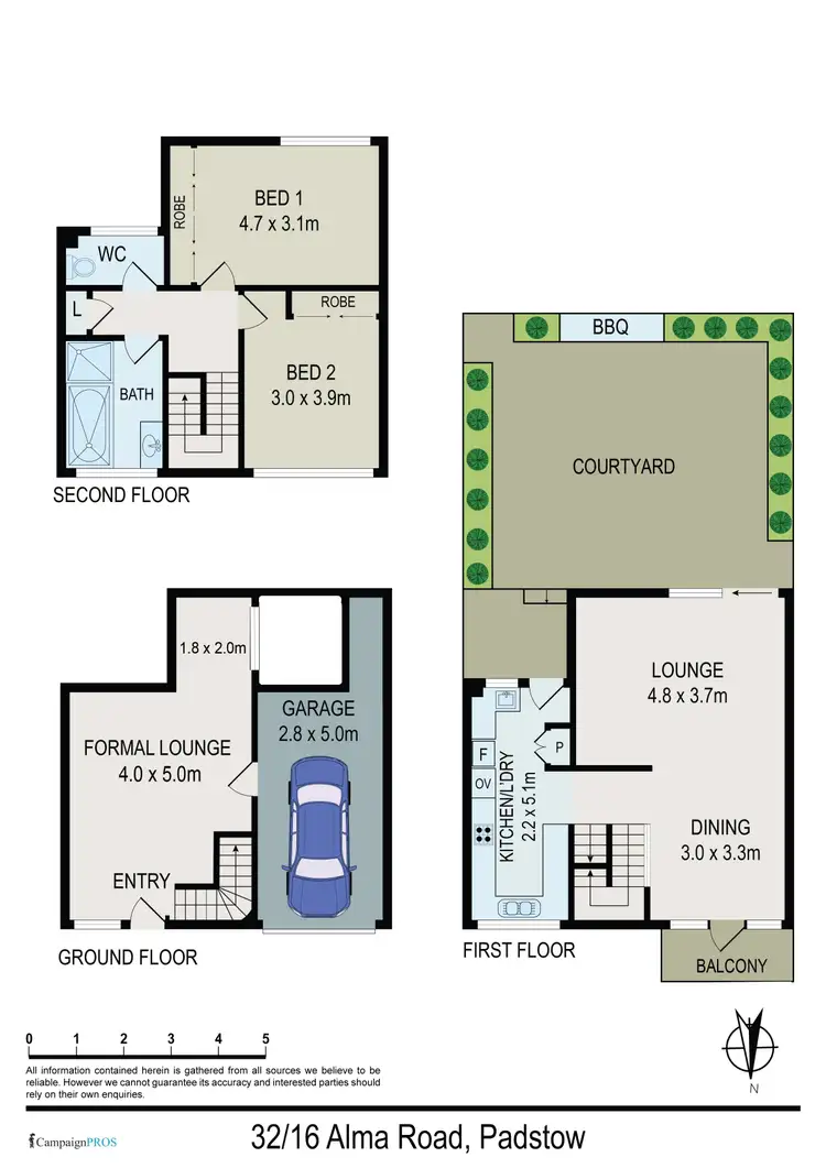 Floorplan of Homely townhouse listing, 32/16 Alma Road, Padstow NSW 2211