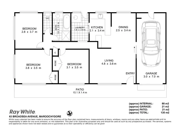 Floorplan of Homely house listing, 63 Broadsea Avenue, Maroochydore QLD 4558