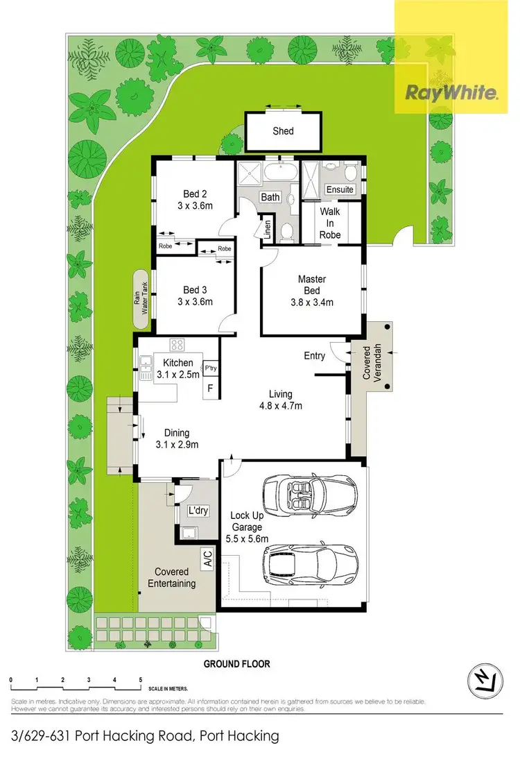 Floorplan of Homely villa listing, 3/629-631 Port Hacking Road, Caringbah South NSW 2229