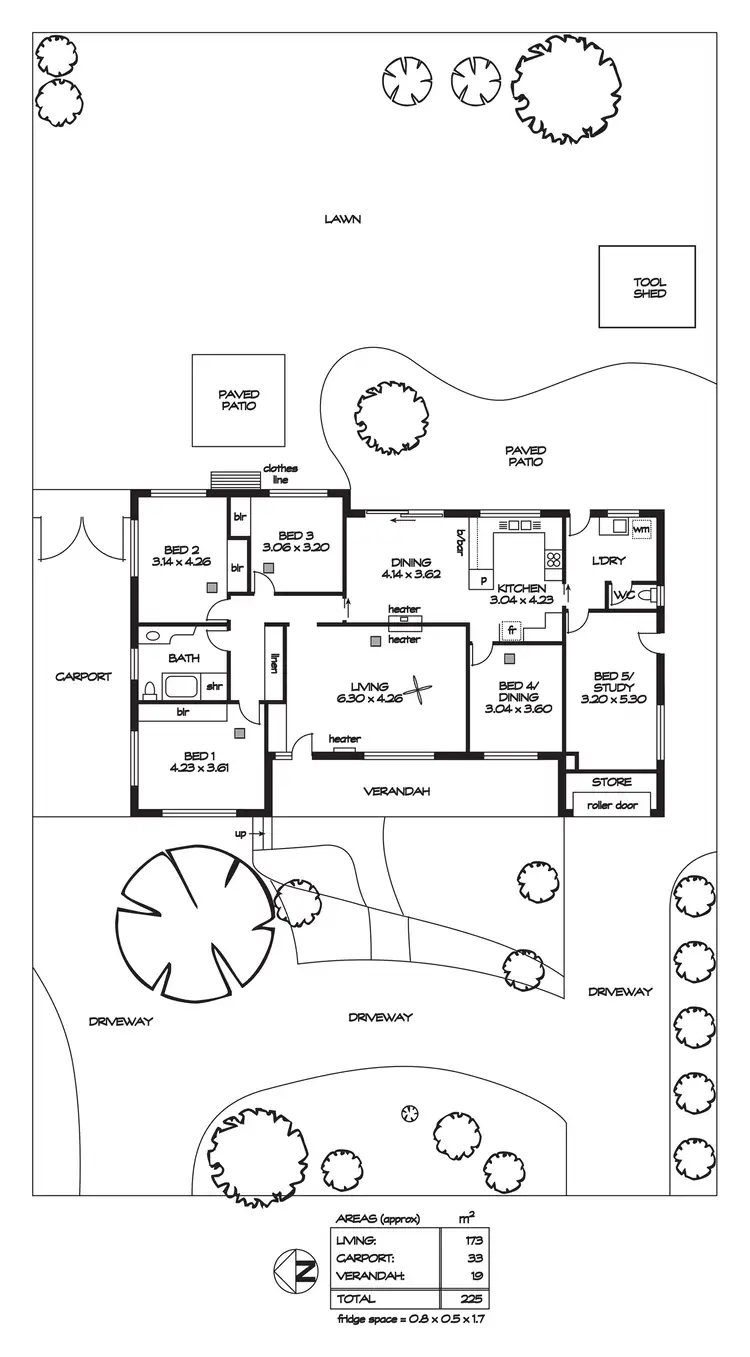 Floorplan of Homely house listing, 7 Koonunga Avenue, Rostrevor SA 5073