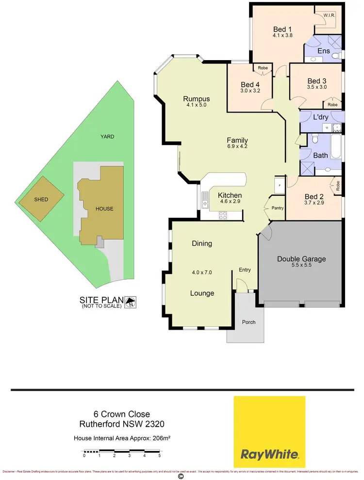 Floorplan of Homely house listing, 6 Crown Close, Rutherford NSW 2320