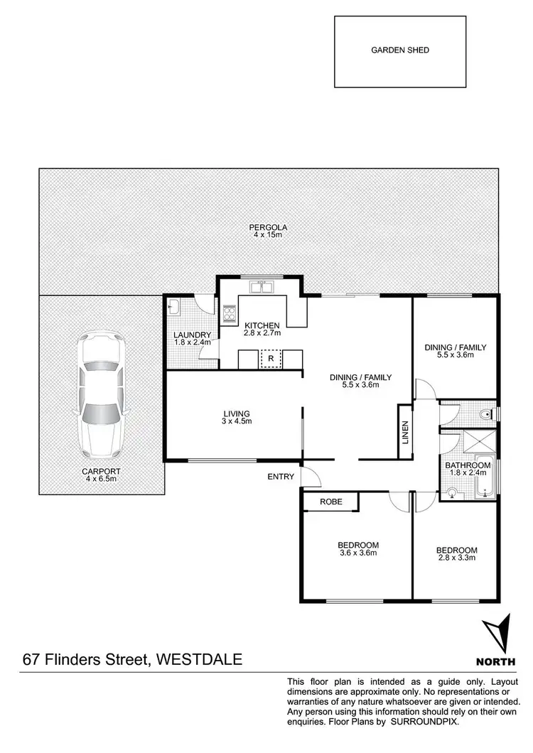 Floorplan of Homely house listing, 67 Flinders Street, Tamworth NSW 2340