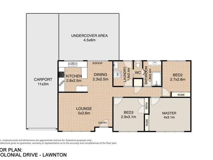 Floorplan of Homely house listing, 51 Colonial Drive, Lawnton QLD 4501