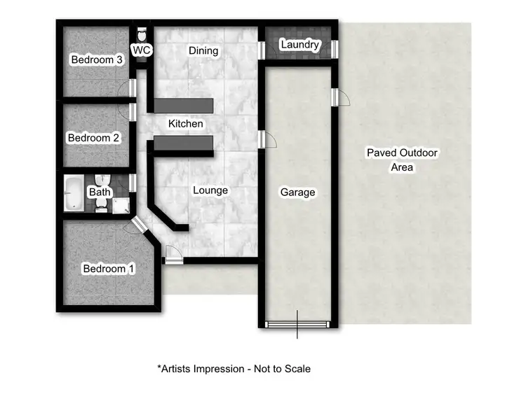Floorplan of Homely house listing, 1A Jake Miller Place, Young NSW 2594