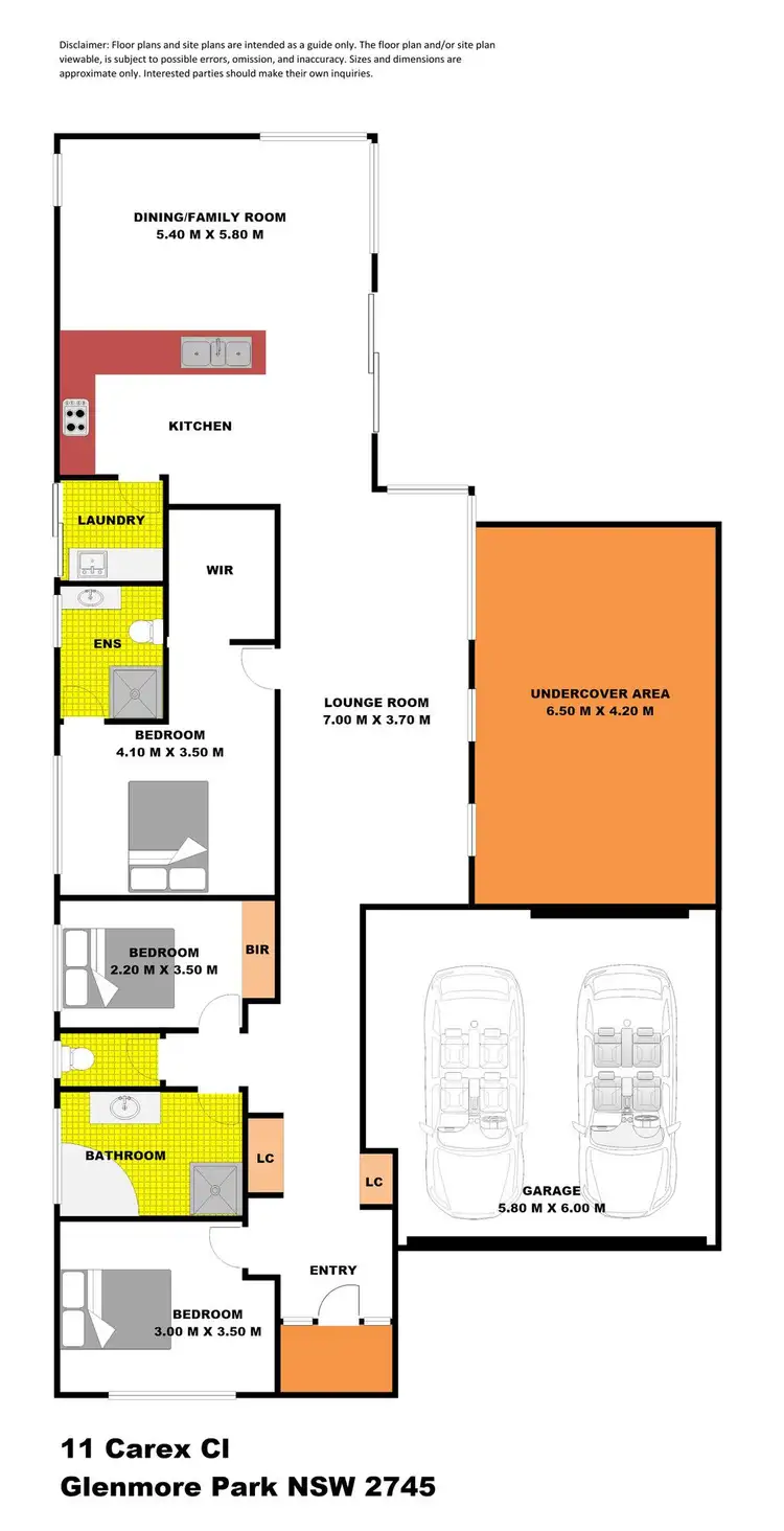 Floorplan of Homely house listing, 11 Carex Close, Glenmore Park NSW 2745