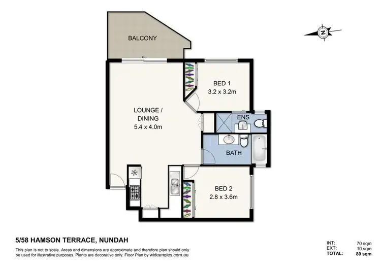 Floorplan of Homely unit listing, 5/58 HAMSON Terrace, Nundah QLD 4012
