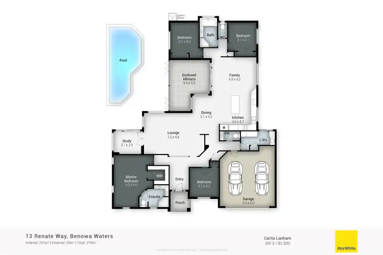 Floorplan of Homely house listing, 13 Renate Way, Benowa Waters QLD 4217