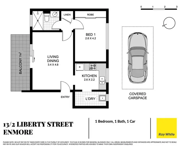 Floorplan of Homely apartment listing, 13/2-6 Liberty Street, Enmore NSW 2042