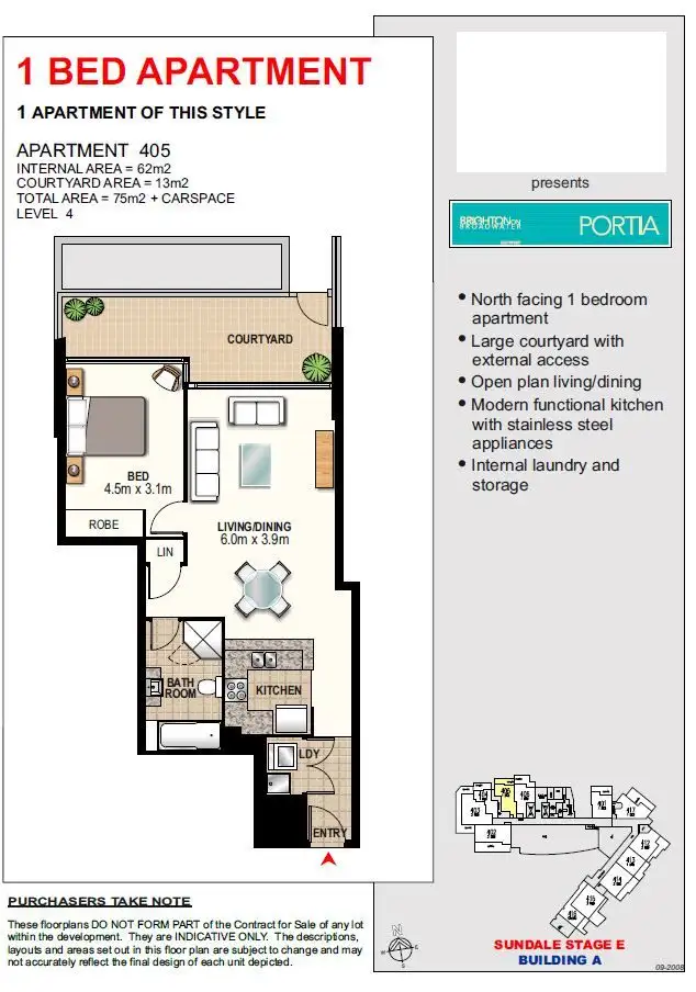 Floorplan of Homely apartment listing, 405/2 Aqua Street, Southport QLD 4215