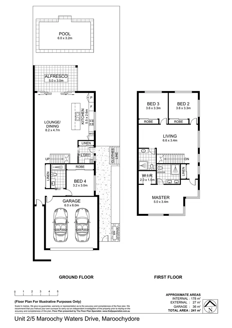 Floorplan of Homely house listing, 2/5 Maroochy Waters Drive, Maroochydore QLD 4558