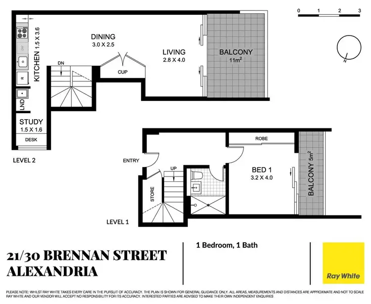 Floorplan of Homely apartment listing, 21/30 Brennan Street, Alexandria NSW 2015