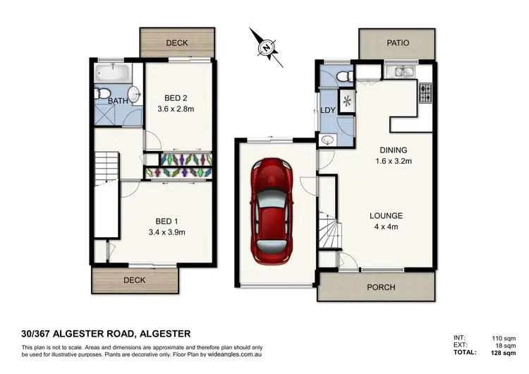 Floorplan of Homely townhouse listing, 30/367 Algester Road, Algester QLD 4115