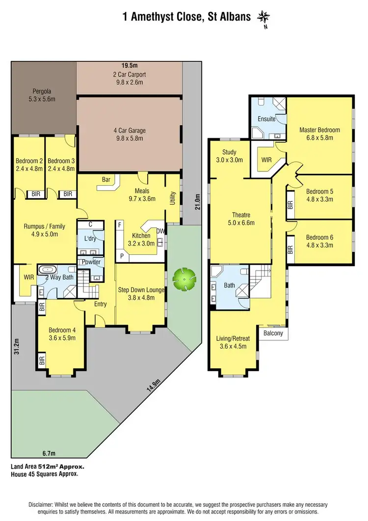 Floorplan of Homely house listing, 1 Amethyst Close, St Albans VIC 3021
