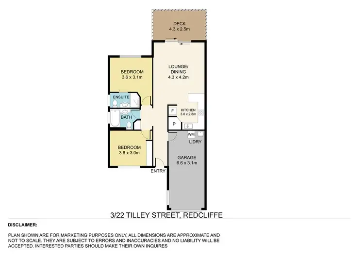 Floorplan of Homely unit listing, 3/22 -24 Tilley Street, Redcliffe QLD 4020