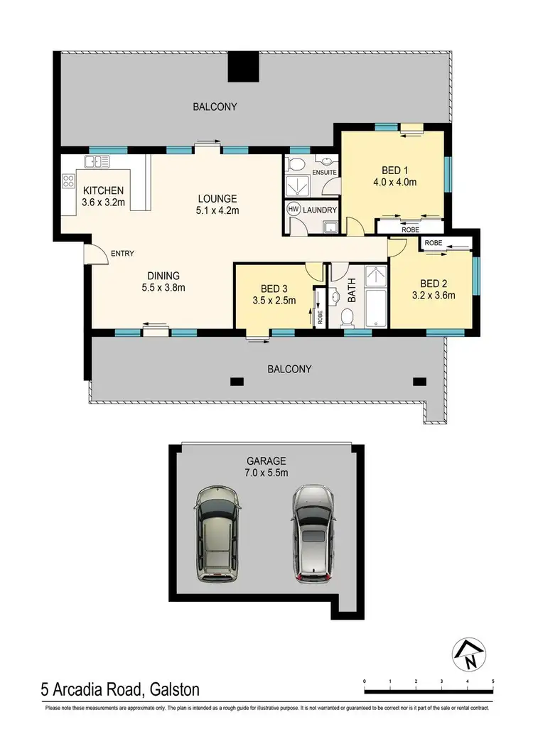 Floorplan of Homely house listing, 1/5 Arcadia Road, Galston NSW 2159