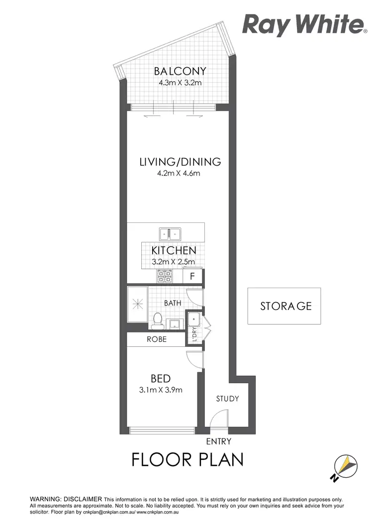 Floorplan of Homely apartment listing, 404/42 Walker Street, Rhodes NSW 2138