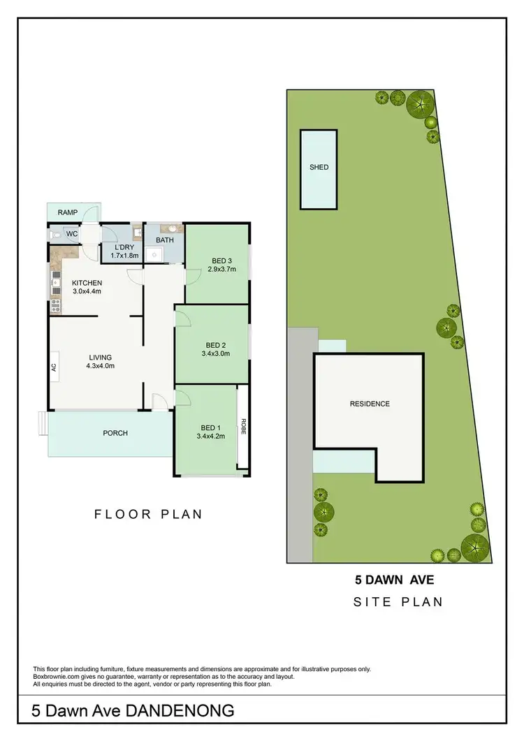 Floorplan of Homely house listing, 5 Dawn Avenue, Dandenong VIC 3175