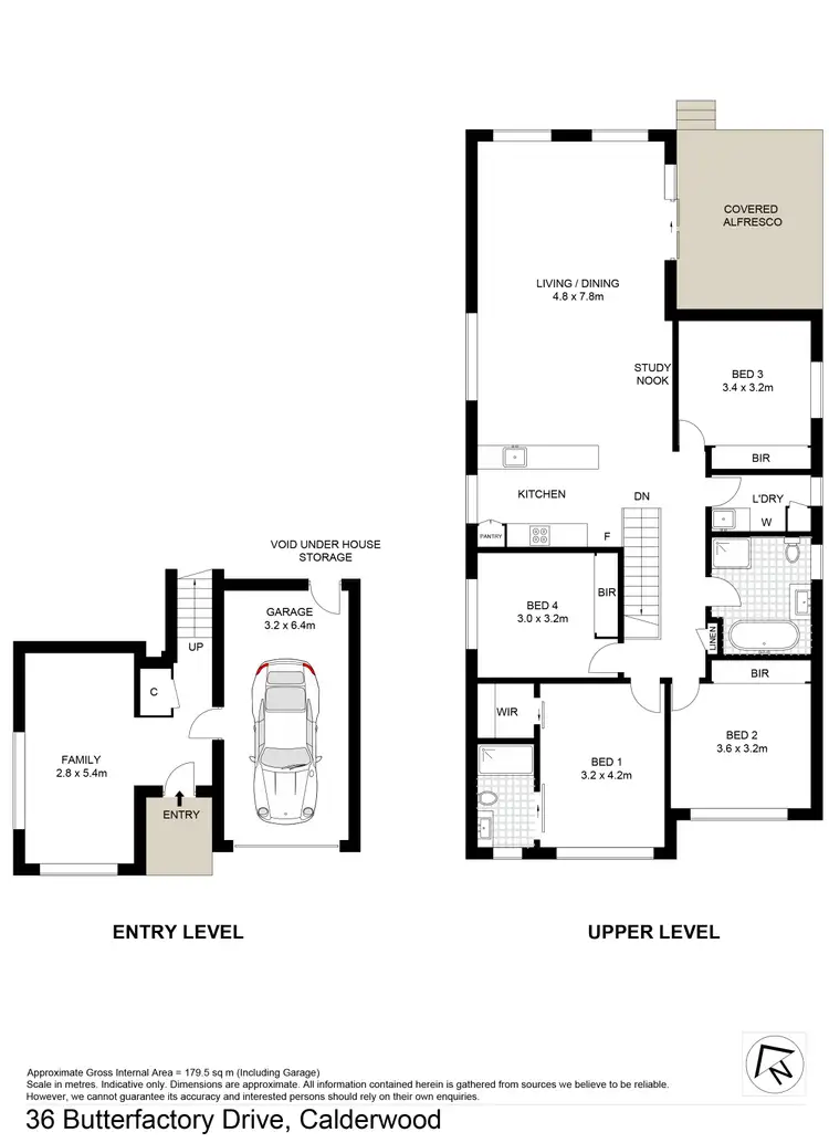 Floorplan of Homely house listing, 36 Butterfactory Drive, Calderwood NSW 2527