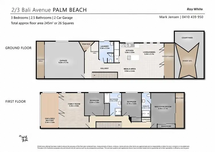 Floorplan of Homely other listing, 2/3 Bali Avenue, Palm Beach QLD 4221