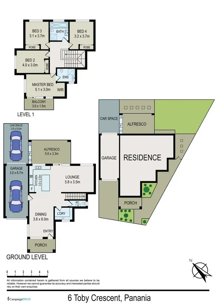 Floorplan of Homely other listing, 6 Toby Crescent, Panania NSW 2213