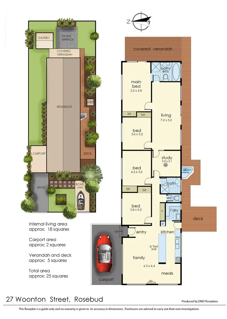 Floorplan of Homely house listing, 27 Woonton Street, Rosebud VIC 3939