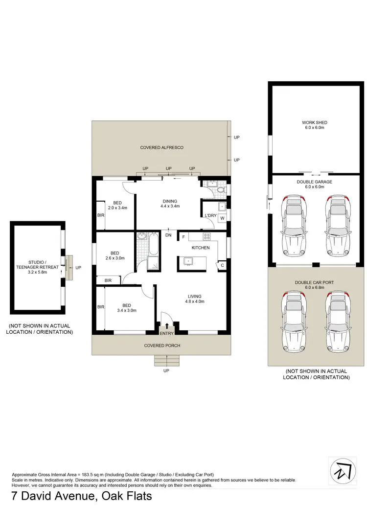 Floorplan of Homely house listing, 7 David Avenue, Oak Flats NSW 2529